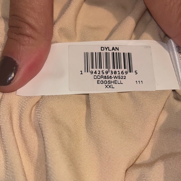 Dress The Population Dylan Square Neck Ruched Bodycon Dress Eggshell XXL - Picture 11 of 11